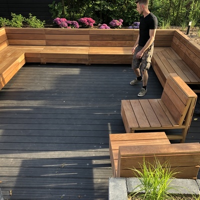 Ma&szlig;gefertigtes Gartenm&ouml;bel aus Ip&eacute;-Hartholz