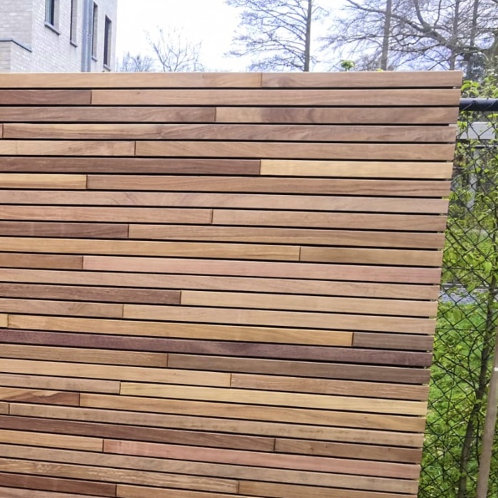 5,0 cm Ipe-Hartholzlatten für Ihren modernen Zaun
