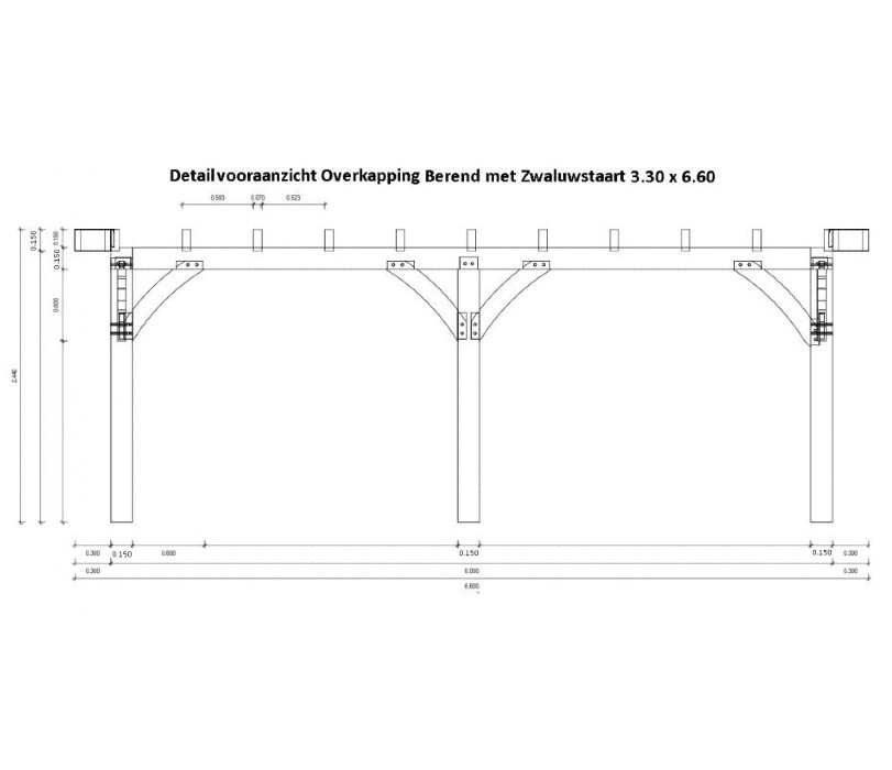 Detail Vorderansicht berend mit Schwalbenschwanz