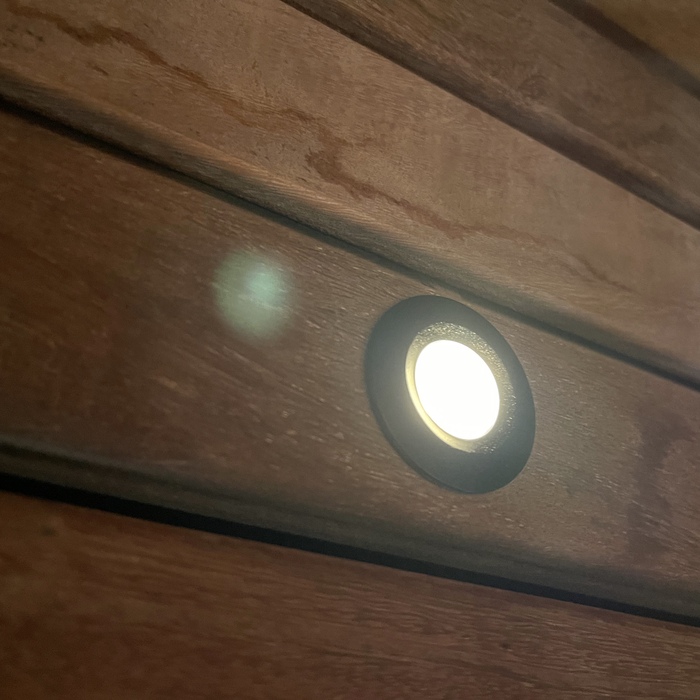 Dimmbare LED Einbauspots schwarz für Terrasse und Überdachung