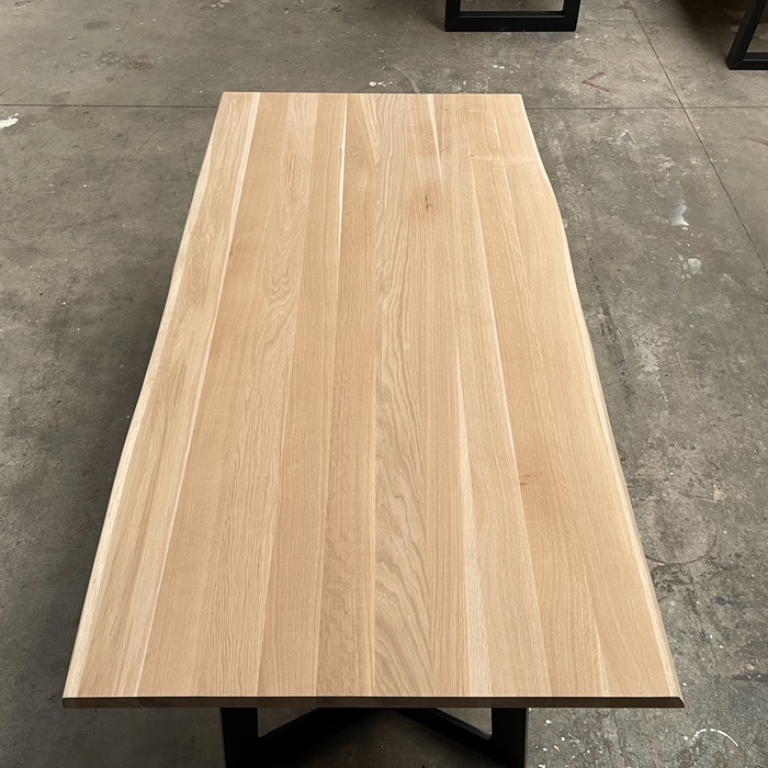 Eichenholztisch - Baumstammtisch - 1,00 m1 breit