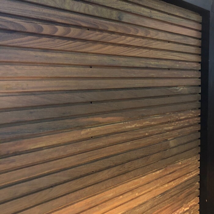 Ipe dreifach Modell - moderner Zaun