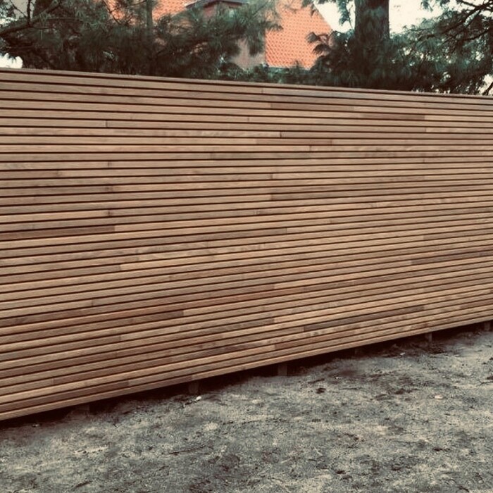 ipe tripple modern zaun