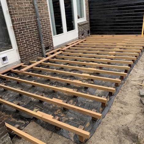 Ipe balken für Hartholz Terrassendielen fundament 4.0 x 6.0 cm