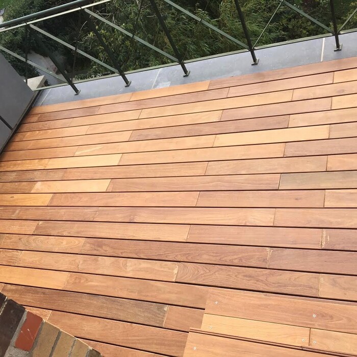 Terrasse Ipé mit clip Verlegung 