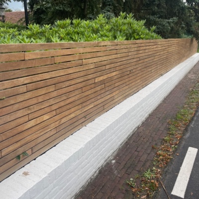 Moderne Zaun IPE Hartholz 5.0 cm lamellen