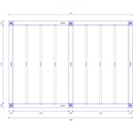 Dachplan moderne schwarze Veranda Anton