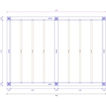 Dachplan moderne schwarze Veranda Anton