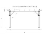 Detail Vorderansicht Überdachung anton Schwalbenschwanz