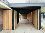 Doppeltes IPE-Gartentor mit Stahlrahmen