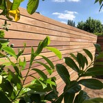 Exklusiver Sichtschutzzaun aus Ipe 2,0x9,0cm