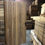 Ipé Gartentor 9 cm Lamellen Doppelseitig