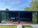 Modernes schwarzes Holzgartenhaus / Mancave nach Maß mit 2d & 3d Konstruktionszeichnung