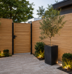 Zaun modern ipe holz