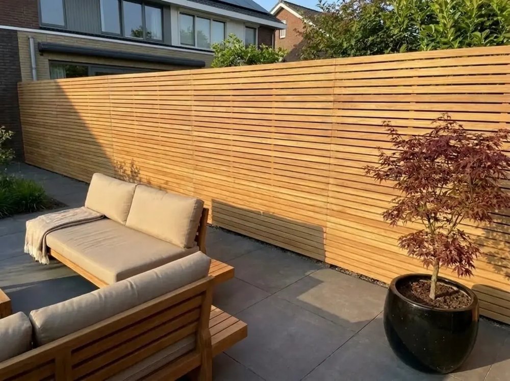 Teak Zaun