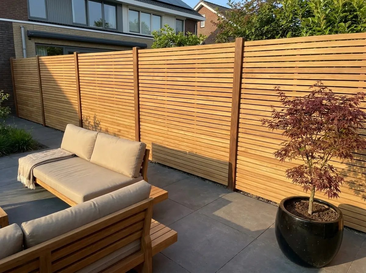 Teak Zaun
